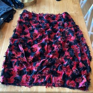 Marni Red and Black Polka Dot Skirt